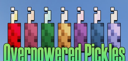 Мод Overpowered Pickles 1.18/1.17.1 (Улучшенное золотое яблоко)