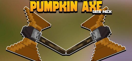 Перейти в новость Датапак Pumpkin Axe 1.17.1 (Хэллоуинское оружие)