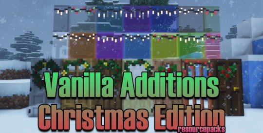 Перейти в новость Christmas Vanilla Additions 1.18.1/1.17.1 (Рождественские текстуры 16x)