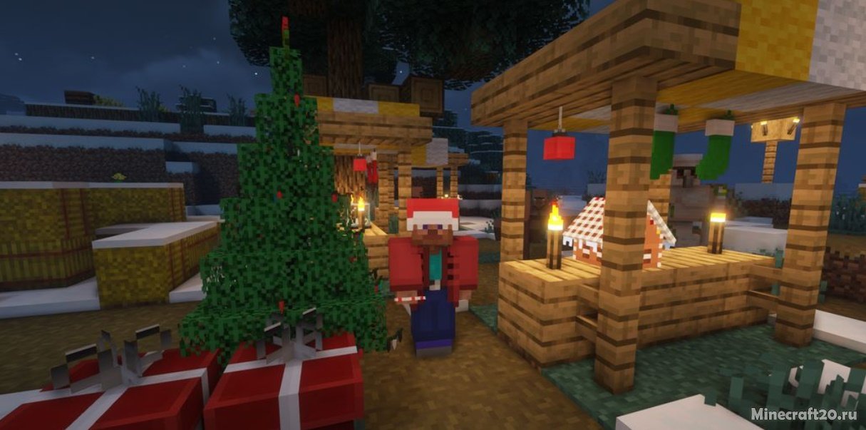 Мод Christmas Spirit: Rewoven 1.18.1 (Рождественские украшения) | 3-01-2022, 11:21 - Моды для Minecraft / Fabric / Блоки / Одежда / Декор / 1.18.1 / 1.18