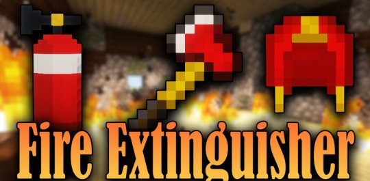 Перейти в новость Мод Fire Extinguisher 1.19/1.18.2 (Снаряжение пожарного)