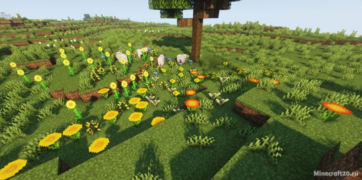 Мод Colorful Expansion Flowers 1.17.1 (Больше вариаций цветов) | 6-02-2022, 10:21 - Моды для Minecraft / Деревья и растения / 1.17.1