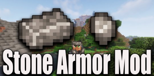 Мод Stone Armor 1.17.1/1.16.5 (Доспехи из камня)