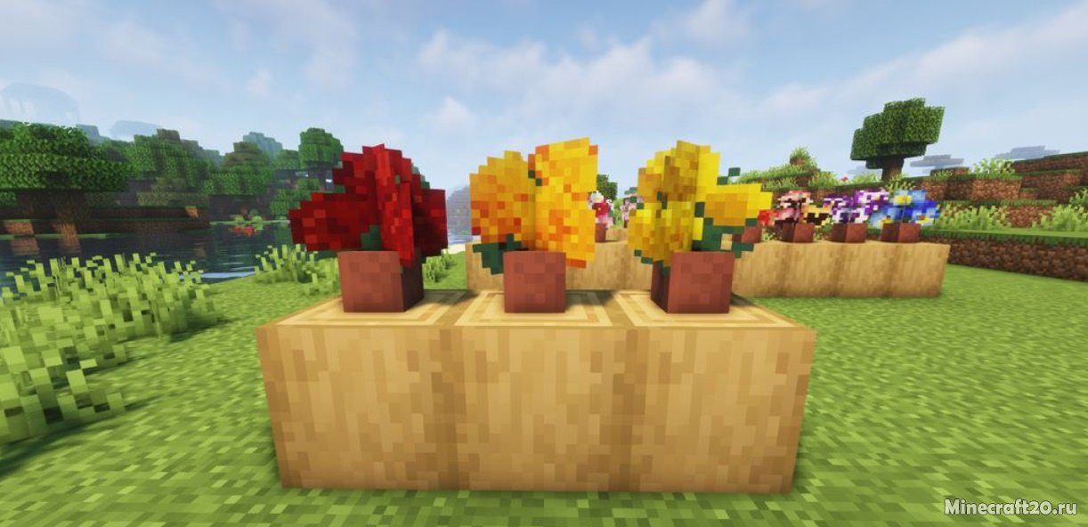 Мод Gardenaganza 1.18.2 (Больше уникальных цветов) | 12-04-2022, 13:59 - Моды для Minecraft / Деревья и растения / 1.18.2