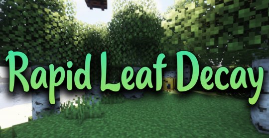 Перейти в новость Мод Rapid Leaf Decay 1.19/1.18.2 (Распадающиеся листья)