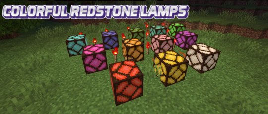 Мод Colorful Redstone Lamps 1.18.2 (Красочные лампы)
