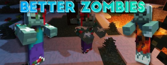 Перейти в новость Better Zombies от Spryzeen 1.18.2 (Текстуры зомби 16x)