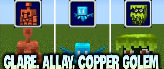 Перейти в новость Мод Glare, Allay, Copper Golem 1.16.5 (Голосование в Minecraft Live)