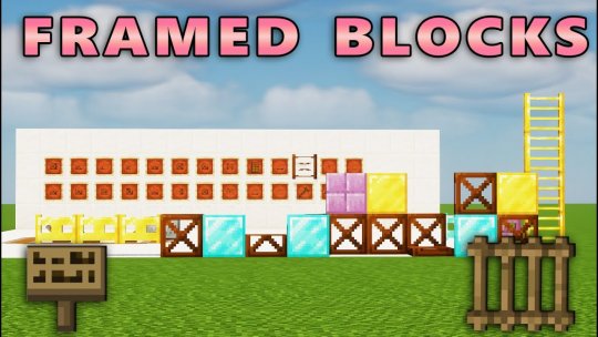 Мод Framed Blocks 1.19.4/1.18.2 (Необычные строительные блоки)