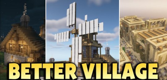 Мод Better Village 1.19.2/1.18.2 (Преобразите деревни)