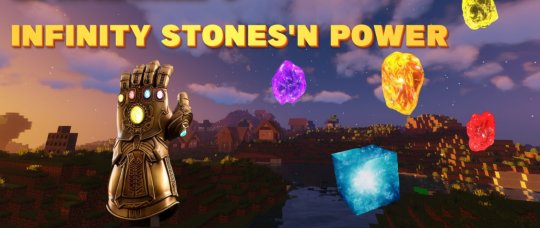 Перейти в новость Мод Infinity Stones 'n Powers 1.18.2 (Перчатка бесконечности)