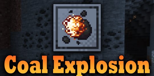 Мод Coal Explosion 1.19.4/1.18.2 (Опасность с угольными рудами)