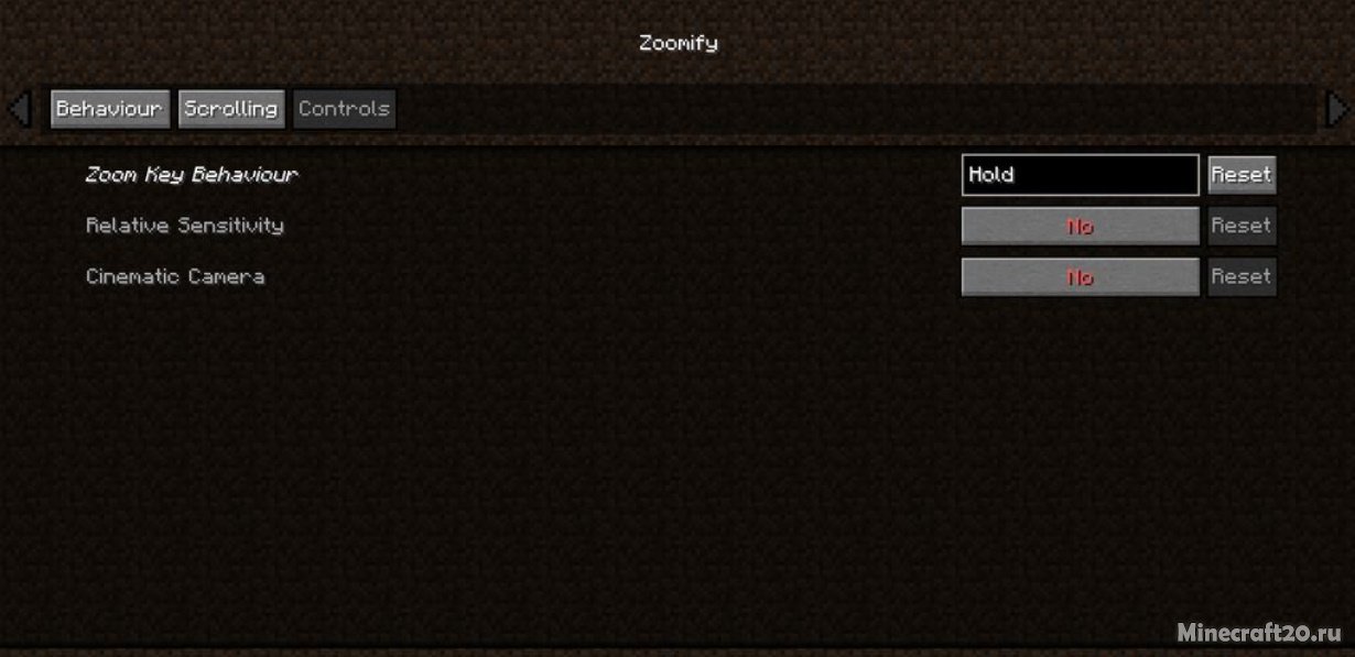 Мод Zoomify 1.19/1.18.2 (Масштабирование) | 1-07-2022, 15:29 - Моды для Minecraft / 1.19 / 1.18.2 / 1.18.1