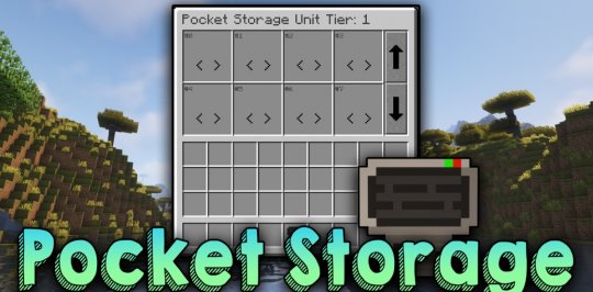 Мод Pocket Storage 1.20.1/1.19.4 (Маленький карман в инвентаре)