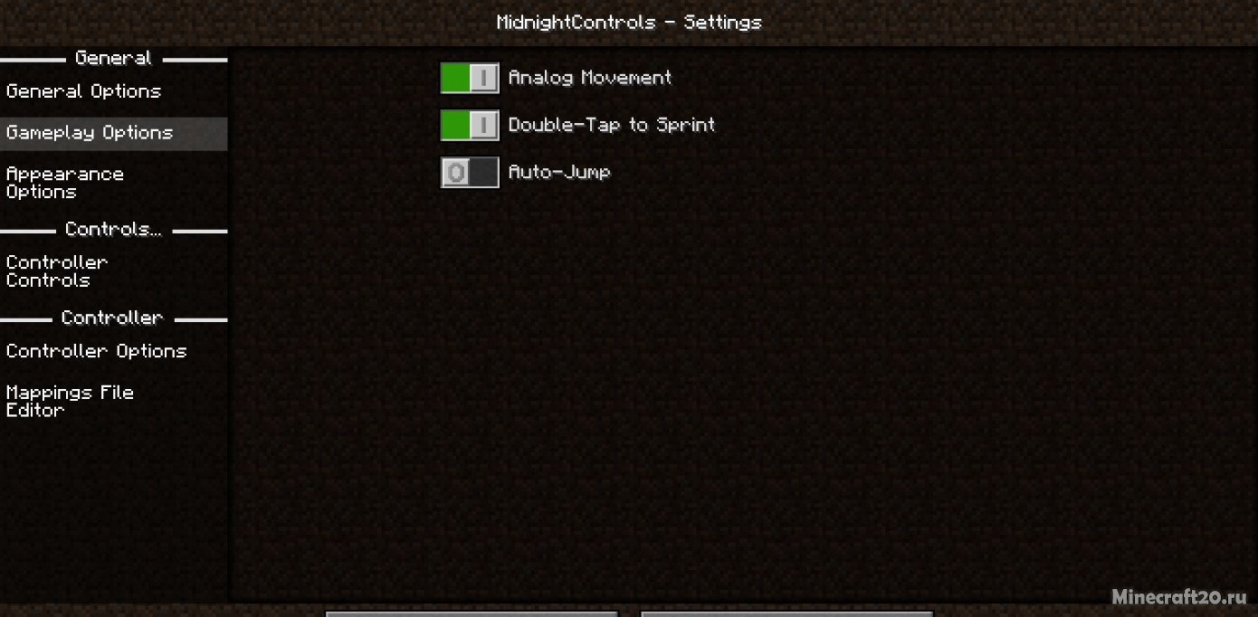 Мод Midnight Controls 1.20.2/1.19.4 (Новые настройки управления) | 4-10-2023, 10:03 - Моды для Minecraft / Fabric / 1.20.2 / 1.20.1 / 1.20 / 1.19.4 / 1.19.3 / 1.19.2 / 1.19.1 / 1.19 / 1.18.2