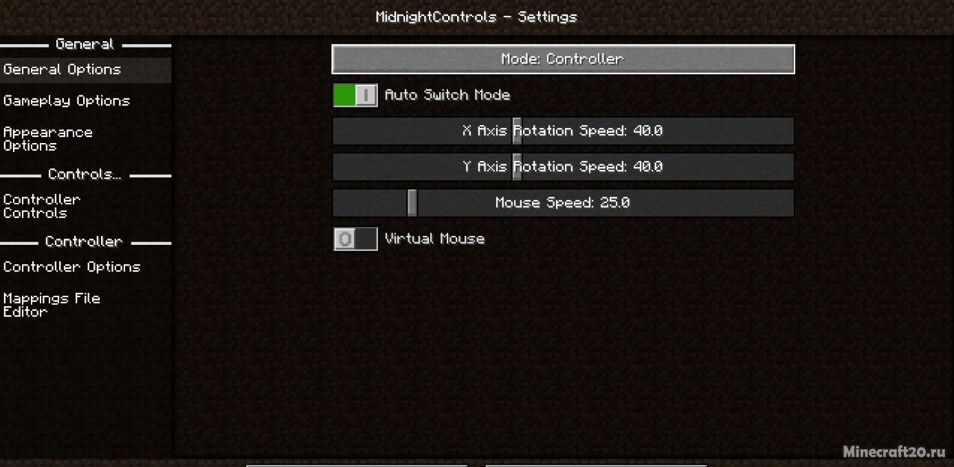 Мод Midnight Controls 1.20.2/1.19.4 (Новые настройки управления) | 4-10-2023, 10:03 - Моды для Minecraft / Fabric / 1.20.2 / 1.20.1 / 1.20 / 1.19.4 / 1.19.3 / 1.19.2 / 1.19.1 / 1.19 / 1.18.2
