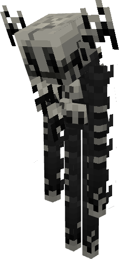 A tall lanky black creature with black tears