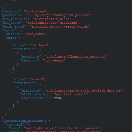 Мод Epic Fight - EDP (Extended Datapacks) 1.21.1/1.20.1 (Расширение датапаков Epic Fight)
