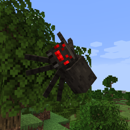 Мод Nyf's Spiders 1.21.11/1.19.3 (Улучшенные пауки Minecraft)