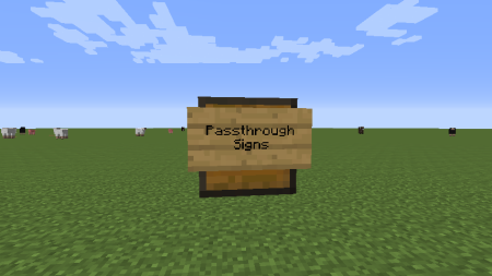 Мод Passthrough Signs 26.1/1.21.11 (Удобство взаимодействия)