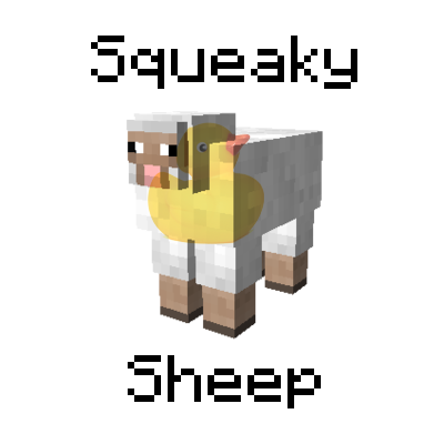 Мод Sheep Squeak 1.21.11/1.19.4 (Забавный звуковой мод)