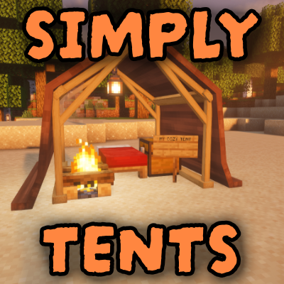 Мод Simply Tents 1.21.11/1.20.1 (Реалистичные палатки и кемпинг)