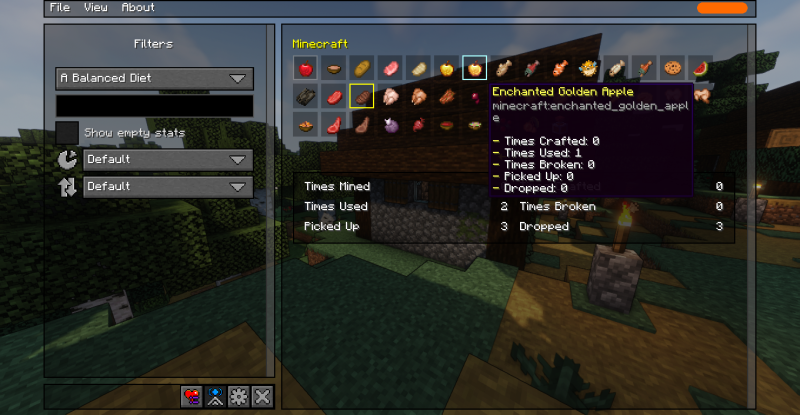 Мод Better Statistics Screen (Улучшенная статистика Minecraft) 1.21.11/1.19.4 | 22-03-2026, 19:49 - Моды для Minecraft / Декор / Инструменты / Ядра (Библиотеки) / 1.18.2 / 1.19.2 / 1.19.3 / 1.19.4 / 1.20.1 / 1.20.2 / 1.20.4 / 1.20.5 / 1.20.6 / 1.21 / 1.21.1 / 1.21.4 / 1.21.5 / 1.21.8 / 1.21.10 / 1.21.11
