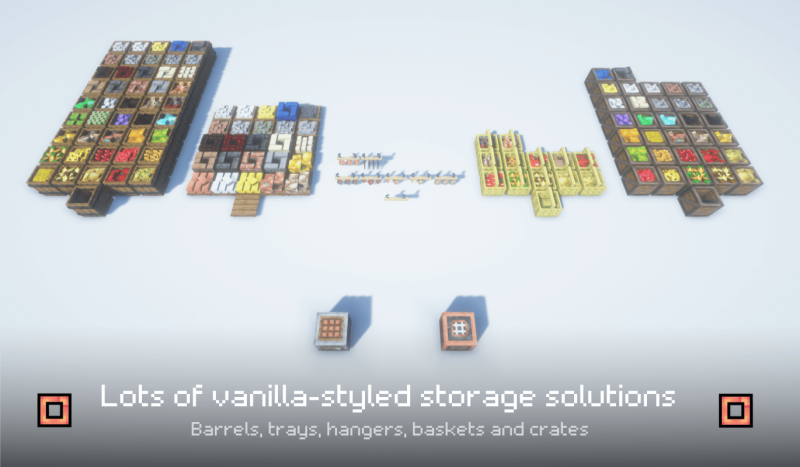 Мод [STORAGE UPGRADES] Decorative Storage 1.21.3/1.19.4 (Декоративное хранение) | 7-03-2026, 19:24 - Моды для Minecraft / Индустриальные / Еда / Деревья и растения / 1.19.2 / 1.19.4 / 1.20.1 / 1.20.4 / 1.21 / 1.21.1