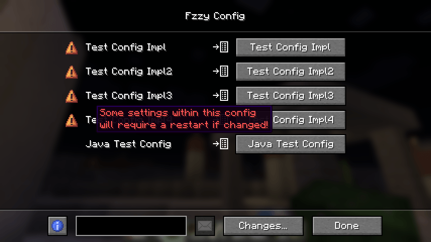 Мод Fzzy Config 1.21.11/1.20.6 (Конфигурация с GUI и) | 5-03-2026, 14:53 - Моды для Minecraft / Инструменты / Ядра (Библиотеки) / 1.20.1 / 1.20.4 / 1.20.5 / 1.20.6 / 1.21 / 1.21.1 / 1.21.4 / 1.21.5 / 1.21.8 / 1.21.10 / 1.21.11