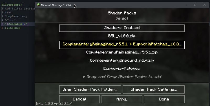 Мод Iris/Oculus Shader Folder 26.1/1.21.11 (Организация шейдеров Iris/Oculus) | Сегодня, 19:14 - Моды для Minecraft / Инструменты / Ядра (Библиотеки) / 1.14 / 1.14.1 / 1.14.2 / 1.14.3 / 1.14.4 / 1.15 / 1.15.1 / 1.15.2 / 1.16 / 1.16.1  / 1.16.2  / 1.16.3 / 1.16.4 / 1.17 / 1.16.5 / 1.17.1 / 1.18 / 1.18.1 / 1.18.2 / 1.19 / 1.19.1 / 1.19.2 / 1.19.3 / 1.19.4 / 1.20 / 1.20.1 / 1.20.2 / 1.20.4 / 1.20.5 / 1.20.6 / 1.21 / 1.21.1 / 1.21.4 / 1.21.5 / 1.21.8 / 1.21.10 / 1.21.11 / 26.1