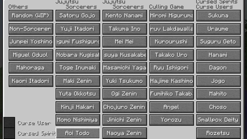 Мод Jujutsu Craft (Sorcery Fight) 1.20.1/1.16.5 (Jujutsu Kaisen в Minecraft) | Сегодня, 10:36 - Моды для Minecraft / Оружие / Магия / RPG / 1.16.5 / 1.20.1