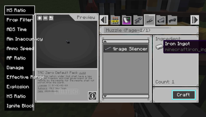 Мод TaCZ addon 1.20.1 (Оптимизация оружейного стола) | 20-03-2026, 09:32 - Моды для Minecraft / Инструменты / 1.20.1