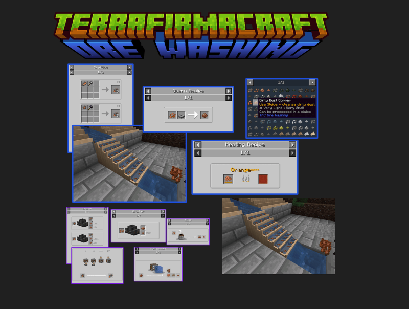 Мод TFC Ore Washing (Реалистичная обработка руд) 1.21.1/1.20.1 | 8-03-2026, 23:17 - Моды для Minecraft / Индустриальные / 1.18.2 / 1.20.1 / 1.21.1