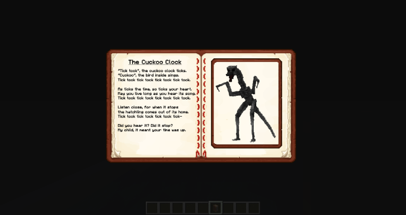 Мод SCP-4975, The Cuckoo Clock 1.20.1/1.19.4 (Ужасы, SCP, Мобы) | 8-03-2026, 22:44 - Моды для Minecraft / Мобы / 1.19.2 / 1.19.4 / 1.20.1