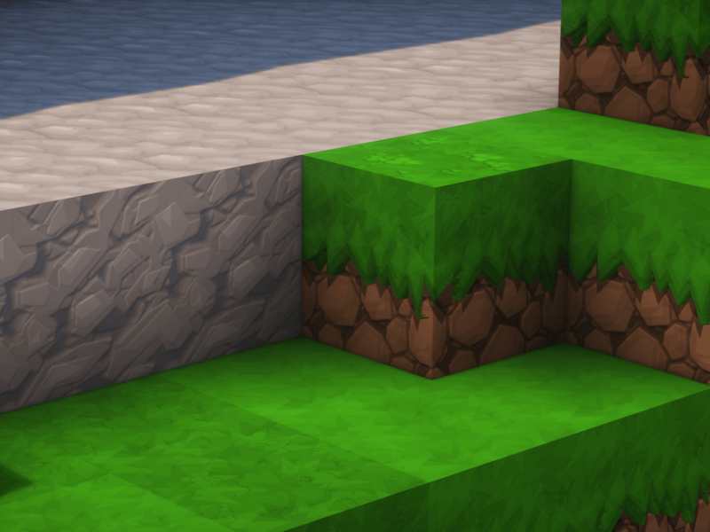 Stone and Grass Blocks - Sapixcraft Resourcepack for Minecraft