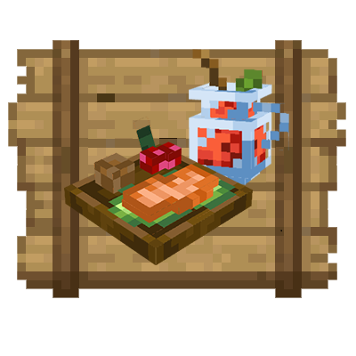 Мод Display Delight 1.21.1/1.19.2 (3D еда и тарелки)