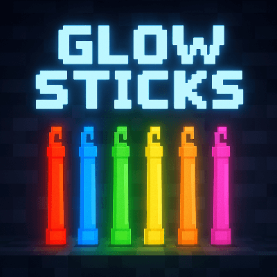 Мод Glow Sticks 26.1.1/1.21.11 (Светящиеся палочки для освещения)