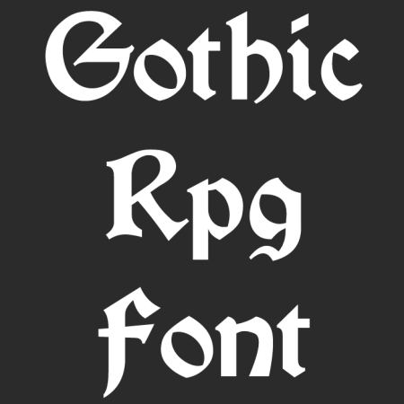 Gothic Medieval RPG Font 26.1.2/1.21.5 (Готический средневековый шрифт 32x)