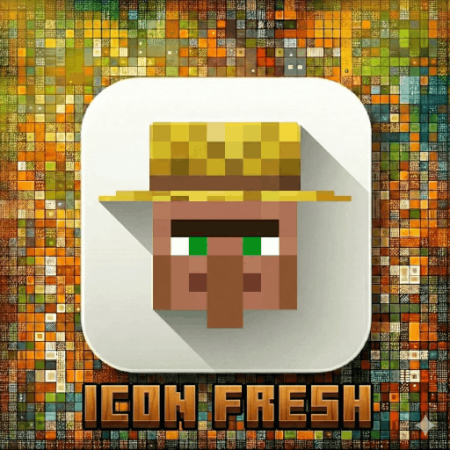 Icon Xaero's X FreshAnimations 1.21.11 (Иконки для миникарты 64x)