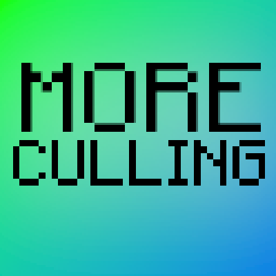 Мод MoreCulling 26.1.2/1.21.11 (оптимизация, производительность, отбраковка)