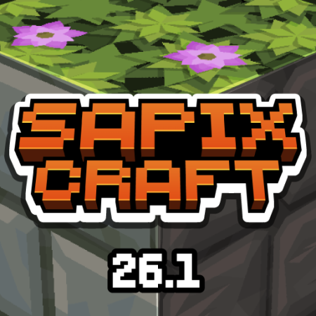 Sapixcraft 26.1.1/1.21.11 (Яркий мультяшный стиль 16x)