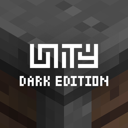 Unity: Dark Edition 1.21/1.19.4 (тёмные интерфейсы, улучшение видимости 16x)