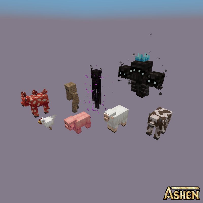 Ashen Custom Mobs x Fresh Animations 1.21/1.19.2 (Кастомные модели мобов 16x) | Сегодня, 19:52 - Текстуры для Minecraft / Текстуры 16x / Средневековые / Стандартные  / 1.19 / 1.19.1 / 1.19.2 / 1.20.1 / 1.20.6 / 1.20.5 / 1.20.3 / 1.20.2
