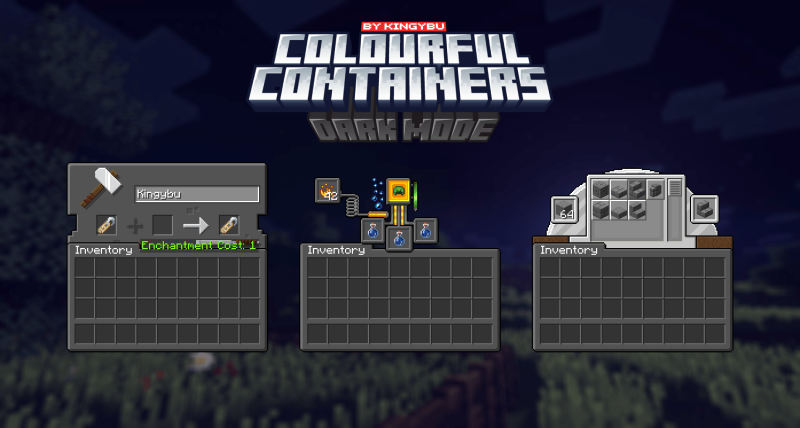Colourful Containers Dark Mode GUI 1.21.11/1.20.4 (Тёмный интерфейс с анимацией 16x) | Сегодня, 19:41 - Текстуры для Minecraft / 1.12 / 1.11.2 / 1.10.2 / 1.12.1 / 1.12.2 / 1.13 / 1.13.1 / 1.13.2 / 1.14 / 1.14.2 / 1.14.3 / 1.14.4 / 1.15 / 1.15.1 / 1.15.2 / Текстуры 16x / Стандартные  / Яркие / Хоррор / 1.16 / 1.16.1 / 1.16.2 / 1.16.3 / 1.16.4 / 1.17 / 1.16.5 / 1.17.1 / 1.18 / 1.18.1 / 1.18.2 / 1.19 / 1.19.1 / 1.19.2 / 1.19.3 / 1.19.4 / 1.20.1 / 1.21.11 / 1.21.10 / 1.21.8 / 1.21.5 / 1.21.4 / 1.21.1 / 1.20.6 / 1.20.5 / 1.20.4 / 1.20.3 / 1.20.2