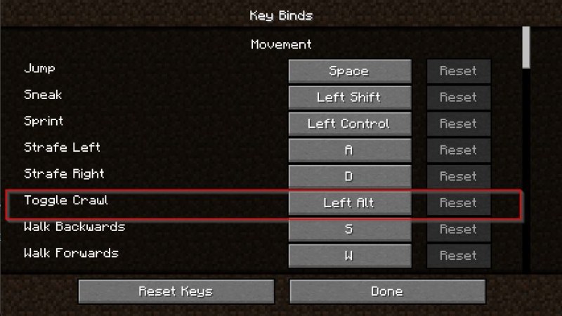 Мод Crawl on Demand 26.1.1/1.21.11 (Ползание по требованию) | Сегодня, 19:30 - Моды для Minecraft / Декор / RPG / Инструменты / 1.20 / 1.20.1 / 1.20.2 / 1.20.4 / 1.21 / 1.21.1 / 1.21.4 / 1.21.5 / 1.21.8 / 1.21.10 / 1.21.11 / 26.1 / 26.1.1