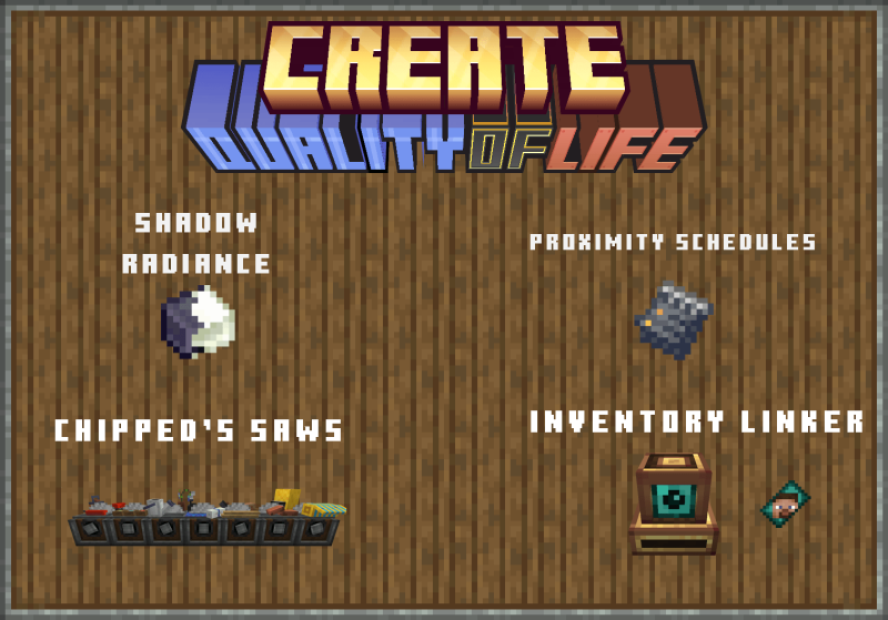 Мод Create: Quality Of Life 1.21.1/1.19.2 (Утилиты для Create) | Вчера, 21:45 - Моды для Minecraft / Инструменты / 1.18.2 / 1.19.2 / 1.20.1 / 1.21.1