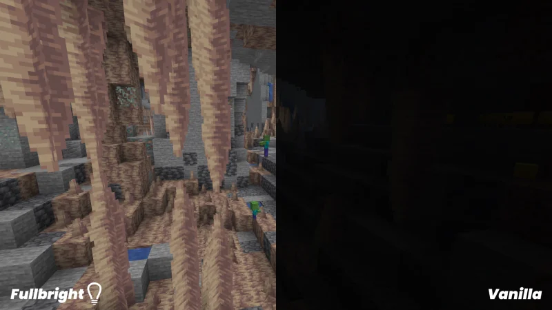 Fullbright UB 1.21.8/1.20.6 (Яркие текстуры освещения 16x) | Сегодня, 19:32 - Текстуры для Minecraft / Текстуры 16x / Стандартные  / Для слабых ПК / 1.21.8 / 1.21.5 / 1.21.4 / 1.20.6 / 1.20.5 / 1.20.4 / 1.20.3