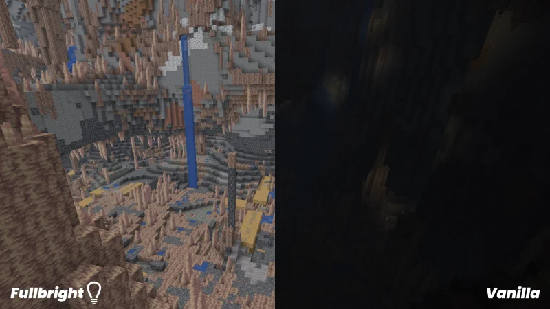 Fullbright UB 1.21.8/1.20.6 (Яркие текстуры освещения 16x) | 13-04-2026, 13:04 - Текстуры для Minecraft / Текстуры 16x / Стандартные  / Для слабых ПК / 1.21.8 / 1.21.5 / 1.21.4 / 1.20.6 / 1.20.5 / 1.20.4 / 1.20.3