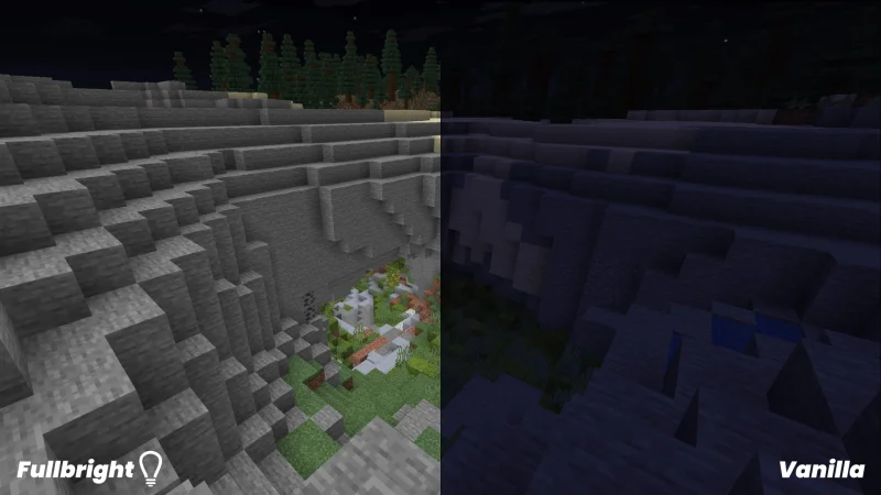 Fullbright UB 1.21.8/1.20.6 (Яркие текстуры освещения 16x) | 13-04-2026, 13:04 - Текстуры для Minecraft / Текстуры 16x / Стандартные  / Для слабых ПК / 1.21.8 / 1.21.5 / 1.21.4 / 1.20.6 / 1.20.5 / 1.20.4 / 1.20.3