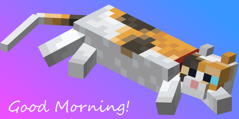 Мод Morning Glory - Cat Morning Gift (RPG Theme) 26.1.2/1.21.11 (кошки, утренние подарки, улучшение) | 26-04-2026, 11:36 - Моды для Minecraft / Магия / Мобы / RPG / 1.20.1 / 1.21 / 1.21.1 / 1.21.4 / 1.21.5 / 1.21.10 / 1.21.11 / 26.1 / 26.1.1 / 26.1.2